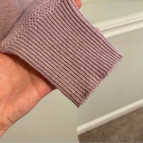 Isabel Marant Etoile Purple Pink Logo Intarsia Cotton Wool Sweater 38 Medium - Picture 15 of 16